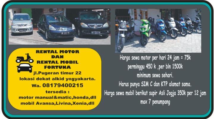 Fortuna Guest House Jogyakarta Zewnętrze zdjęcie